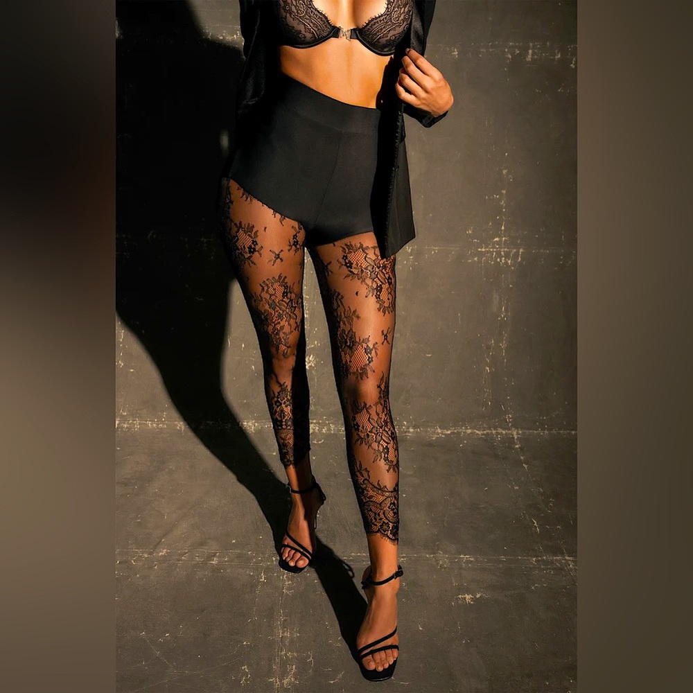 Meshki Stacie Lace Panelled Leggings